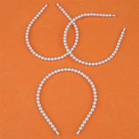 Toptan 6 mm İncili Taç Krem 12 Adet