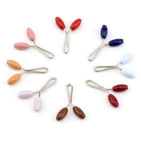 Toptan Karışık Renkli Badem Eşarp Şal Tokası 100lü