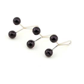 Toptan Siyah İnci Taşlı Eşarp Şal Toka Firketesi 100 adet