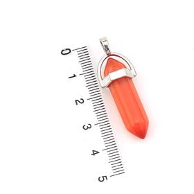 Turuncu Cam Taş Pointer Çivi Takı Ucu