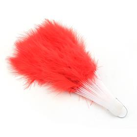 Tüylü Kına Yelpazesi Kırmızı