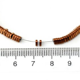 Üçgen Kesim Oval Hematit Boncuk