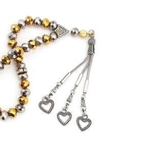 Üçlü Kalpli Metal Püskül