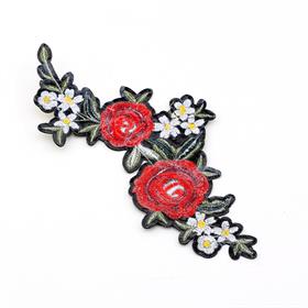 Ütüyle Yapışabilen Büyük Gül Aplike