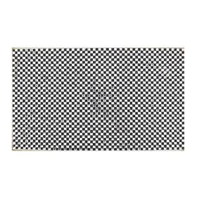 Ütüyle Yapışabilen Kristal Taşlı Meç Plaka Siyah Beyaz