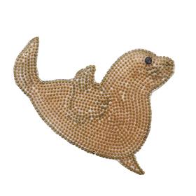 Ütüyle Yapıştırılabilen Fok Balığı Motif Aplik