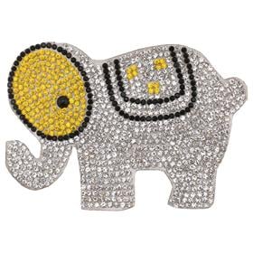 Ütüyle Yapıştırılabilen Renkli Taşlı Fil Aplik