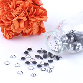 Ütüyle Yapıştırma Kristal Taş Gümüş Renk