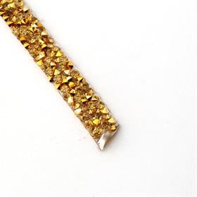 Ütüyle Yapıştırma Taşlı Meş Aplik Şerit