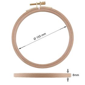 Vidalı Ahşap Kasnak 15,5 cm