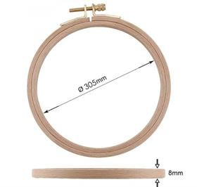 Vidalı Ahşap Kasnak 30,5 cm