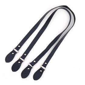 Yassı Deri Çanta Sapı Lacivert