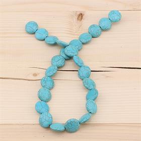 Yassı Turkuaz Boncuk