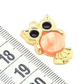 Yavruağzı Sedefli Baykuş Kolye Ucu