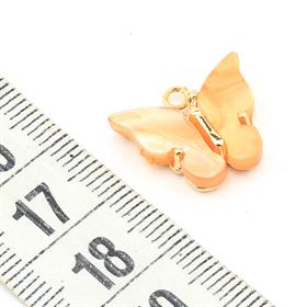 Yavruağzı Sedefli Kelebek Takı Ucu