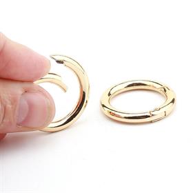 Yaylı Metal Halka Altın Sarı 2 adet