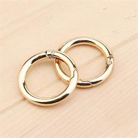 Yaylı Metal Halka Altın Sarı 2 adet