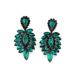 Yeşil Arpa Taşlı Gelin Küpesi