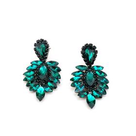 Yeşil Arpa Taşlı Gelin Küpesi