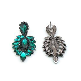 Yeşil Arpa Taşlı Gelin Küpesi