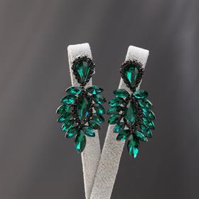 Yeşil Arpa Taşlı Gelin Küpesi