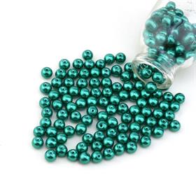 Yeşil Cam İnci Boncuk 8 mm 100 adet