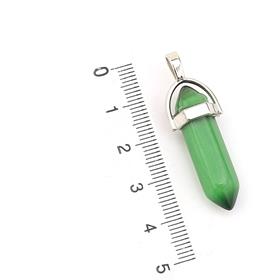 Yeşil Cam Taş Pointer Çivi Takı Ucu