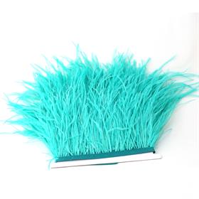 Yeşil Deve Kuşu Tüyü Şerit