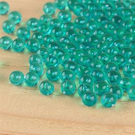 Yeşil Renk 6 mm Deliksiz Plastik Boncuk