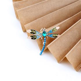 Yeşil Taşlı Yusufcuk Broş