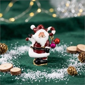 Yılbaşı Temalı Zil Sallantılı Noel Baba Broş