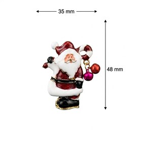 Yılbaşı Temalı Zil Sallantılı Noel Baba Broş