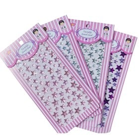 Yıldız Rhinestone Yapışkanlı Taş Sticker Seti