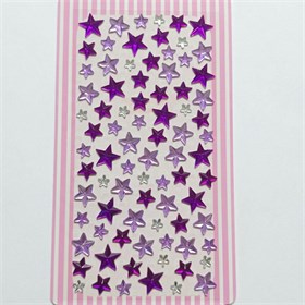 Yıldız Rhinestone Yapışkanlı Taş Sticker Seti