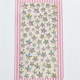 Yıldız Rhinestone Yapışkanlı Taş Sticker Seti