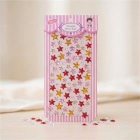 Yıldız Rhinestone Yapışkanlı Taş Sticker Seti Sıcak Renkler
