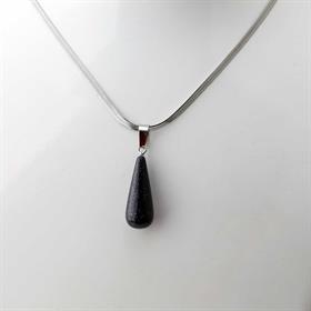 Yıldız Taşı Oval Damla Kolye Ucu