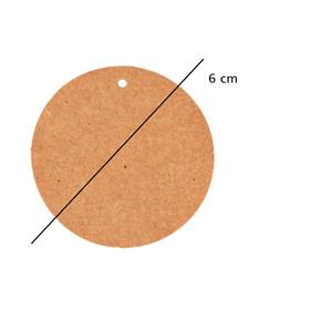 Yuvarlak Kraft Etiket (100 Adet + Jüt İp Hediyeli)