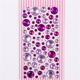 Yuvarlak Rhinestone Yapışkanlı Taş Sticker Seti