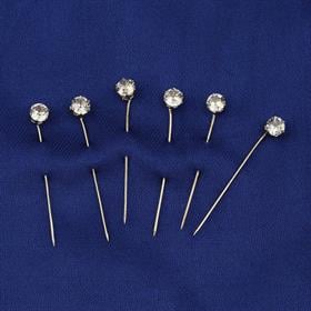 Zirkon Taşlı Gümüş Eşarp İğnesi 6 adet