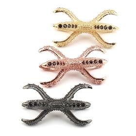 Zirkon Taşlı Metal Boncuk Ayracı