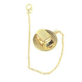 Zirkon Taşlı Metal Emzik Zinciri