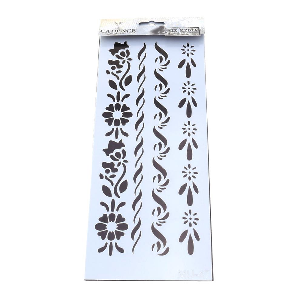 10X25CM STENCİL MİX MEDİA ŞABLON
