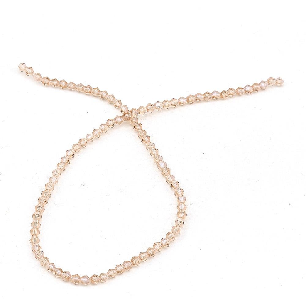 4 mm Bal Rengi Piramit Cam Boncuk