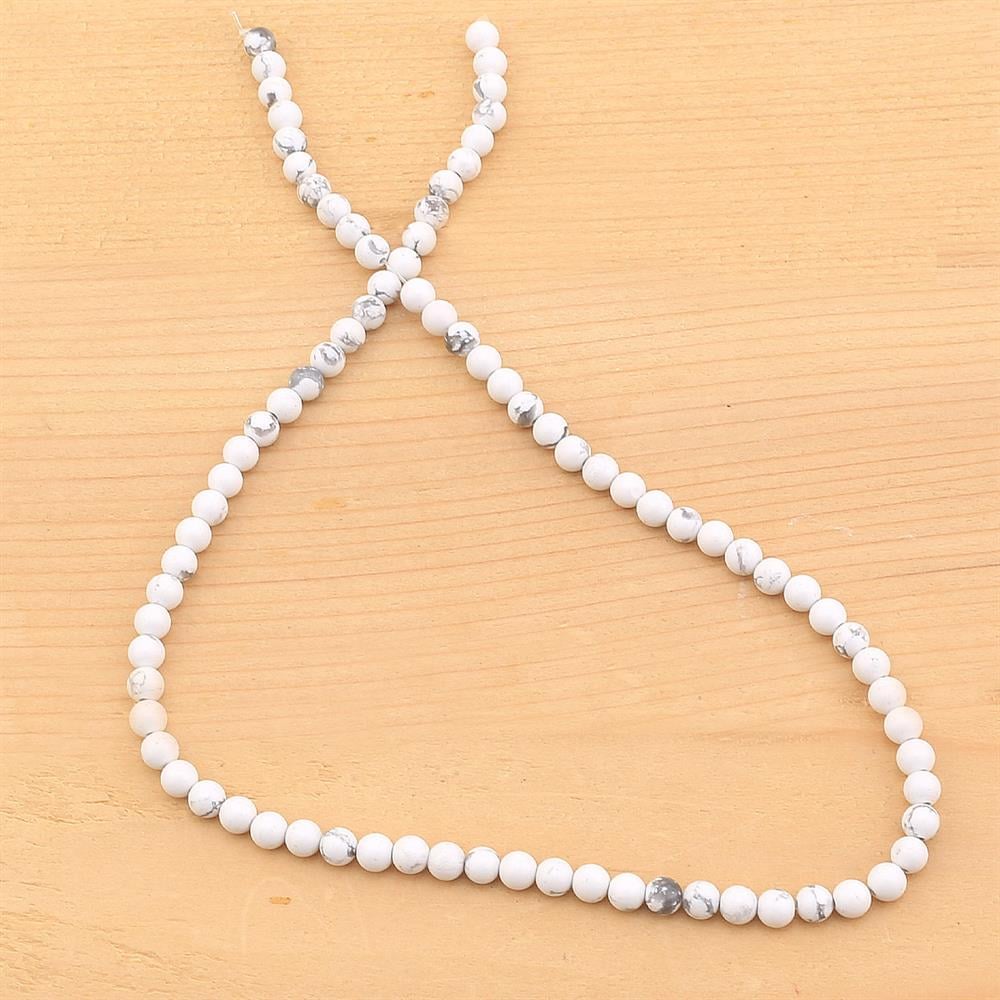 4 mm Doğal Havlit Taşı Boncuk
