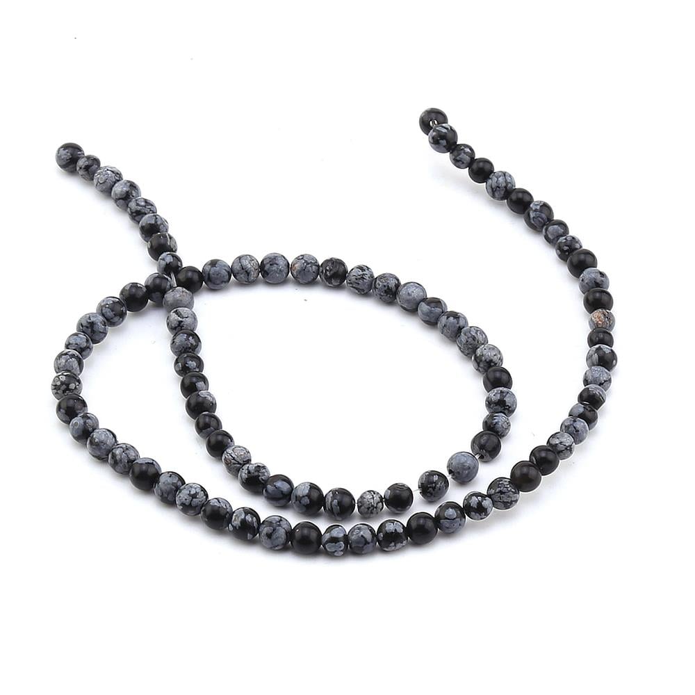 4 mm Doğal Obsidyen Boncuk