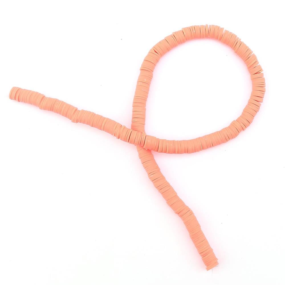 8 mm Turuncu Fimo Hamur Boncuk