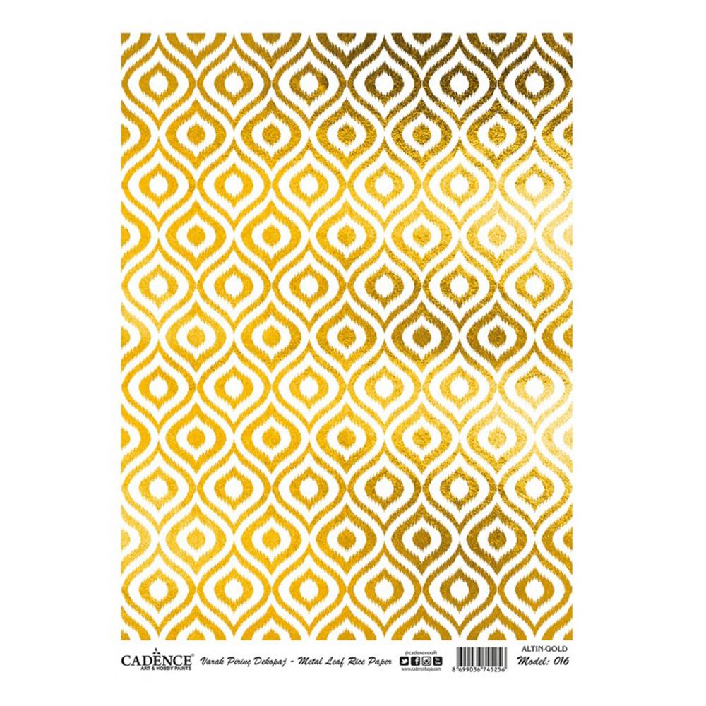 Altın Varak Pirinç Dekopaj Kağıdı 30x42 cm - Model 16