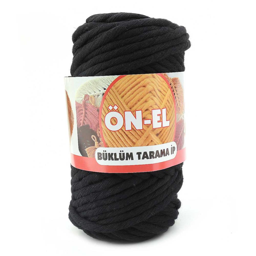 Büklüm Tarama Makrome ipi Siyah