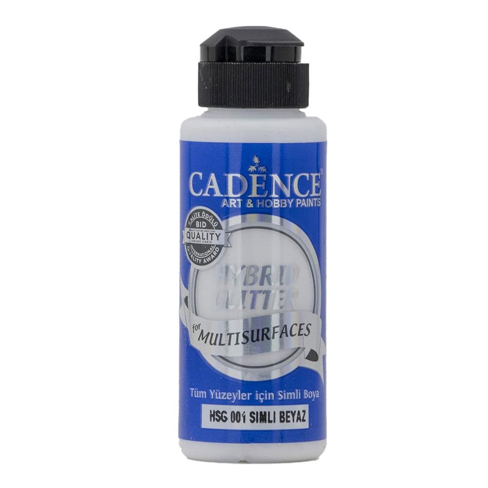 Cadence Hybrid Glitter Simli Boya 120 ml HSG 001 Beyaz